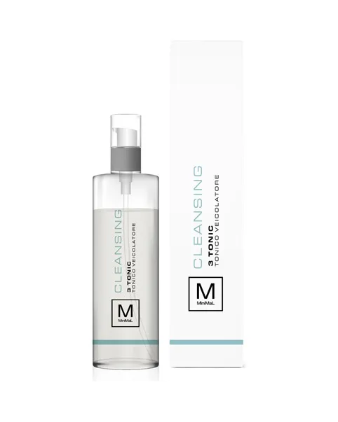 Tonico e flacone della linea Cleansing MiniMal