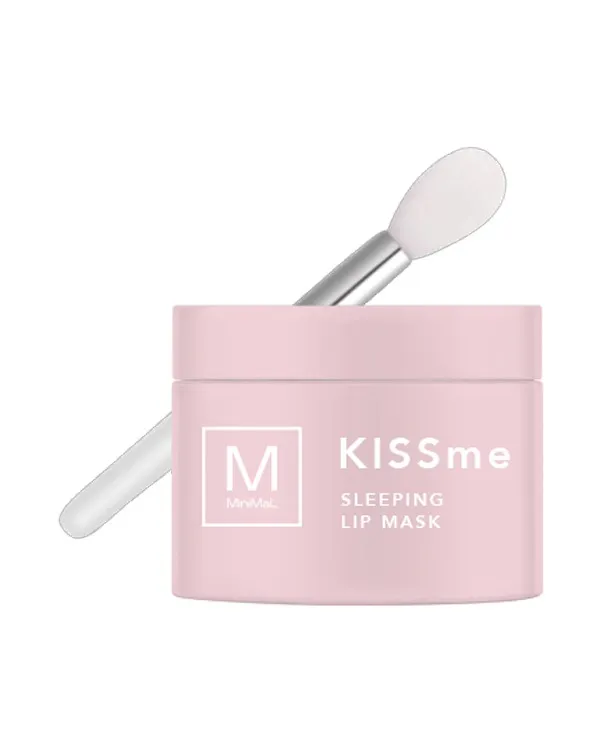 Sleeping lip mask KISSme rosa con pennello