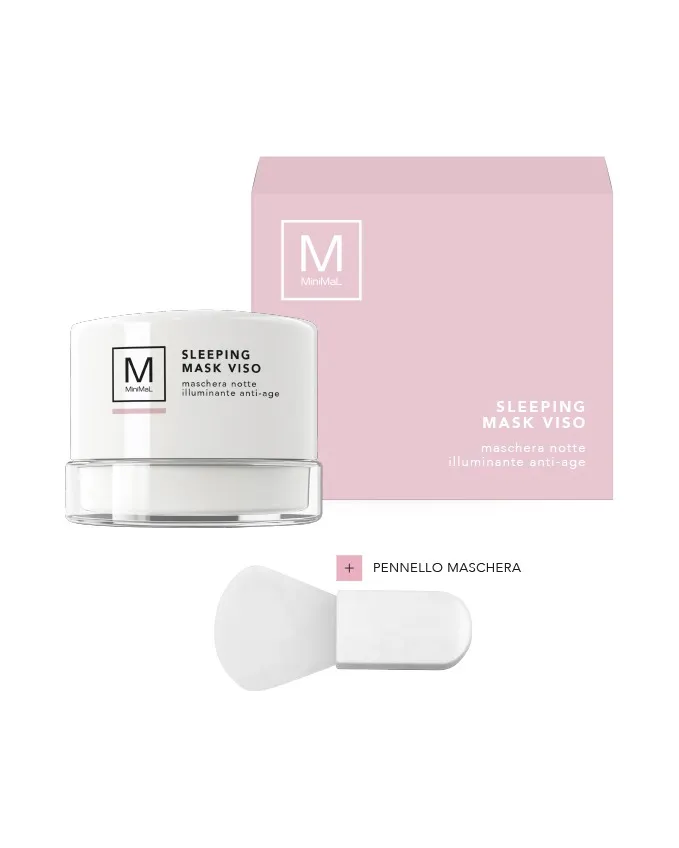 Sleeping mask viso della Pink Collection con pennello